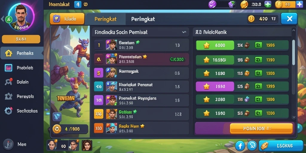 Tampilan antarmuka pengguna yang menarik.