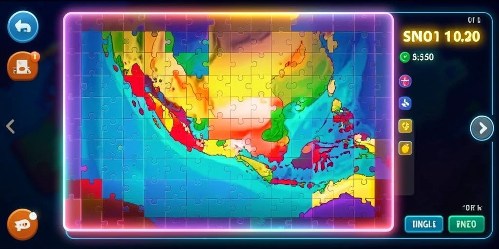 Tampilan utama game yang menarik dan modern.