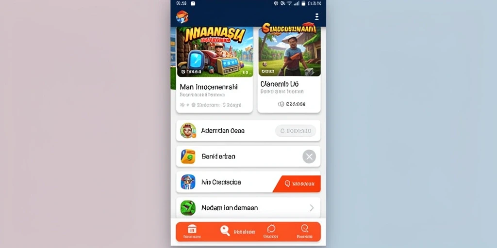 Tampilan awal game yang menarik dan menawan.